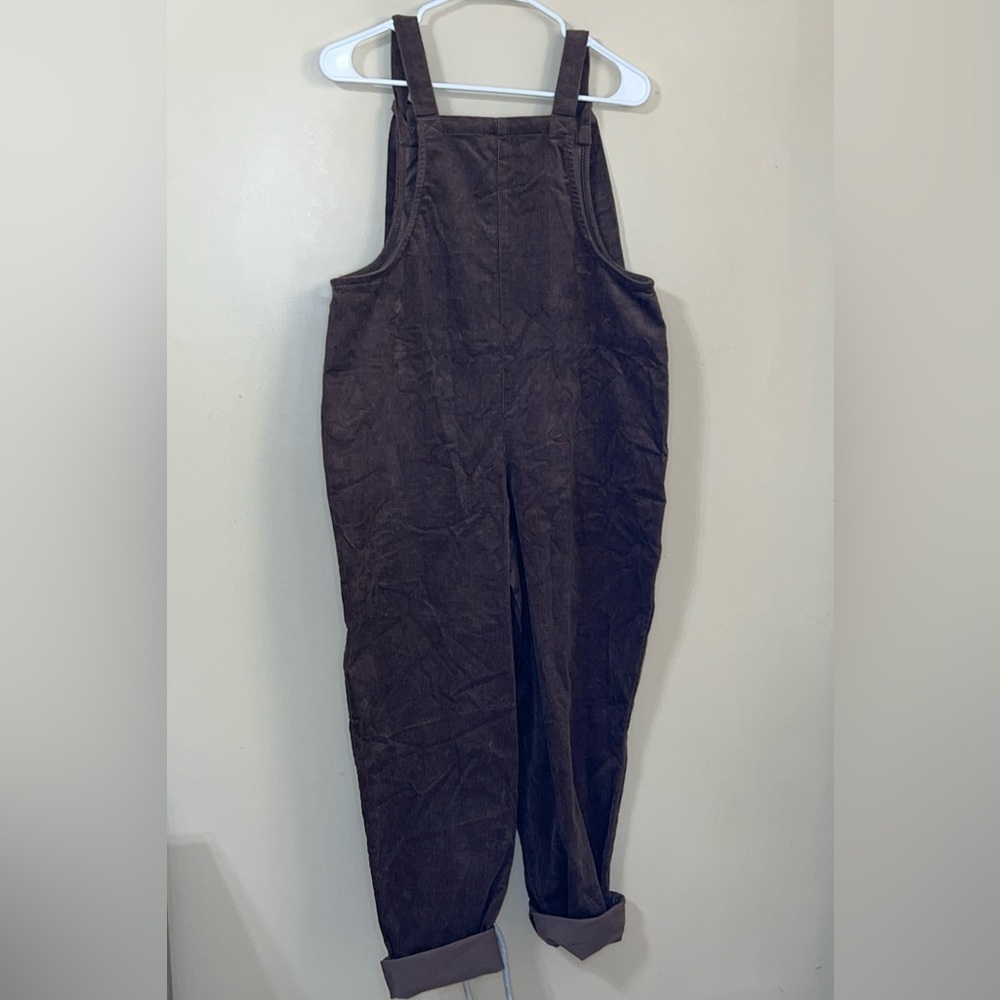 Lucy & Yak Original Dungarees Corduroy Overalls in Cocoa Brown US 6 NWT - Picture 4 of 5